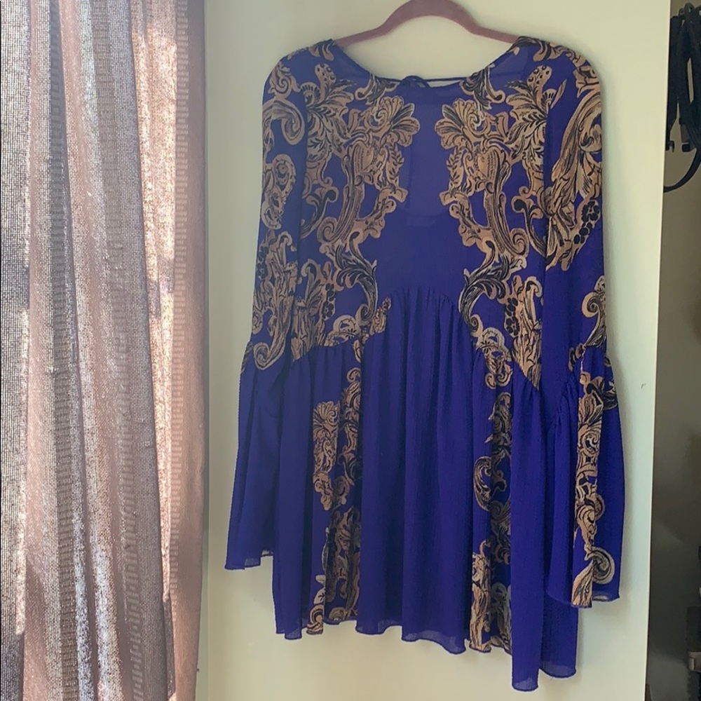 Free People Symphony Bell Sleeve Swing Dress